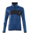 Mascot Dames Fleece Werktrui Accelerate 18053-316 helder blauw-donkermarine